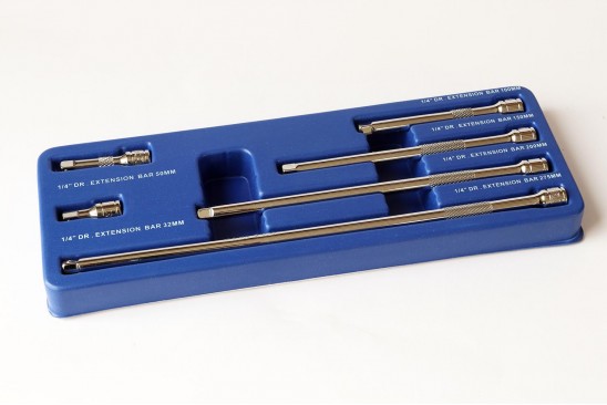 Verlengstukkenset 1/4" 6-delig